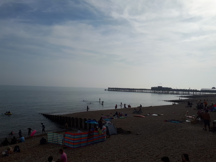 Hastings Beach with Pier